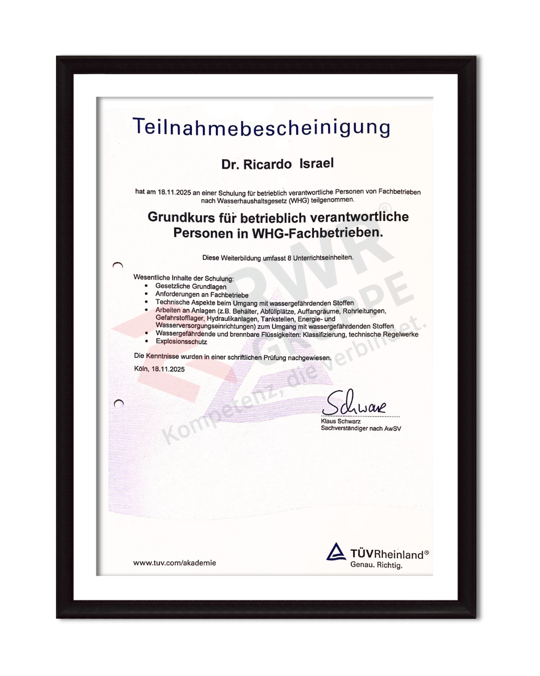 RWR Recycling Zertifizierung 4