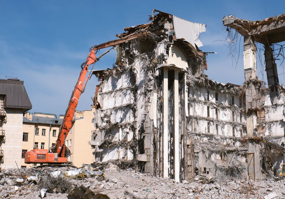 Abrissarbeiten von RWR Recycling 